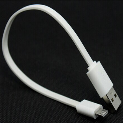 Кабель USB — Micro USB, 0,2 м. плоский