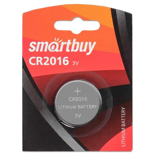 Батарейка CR2016 литиевая Smartbuy 