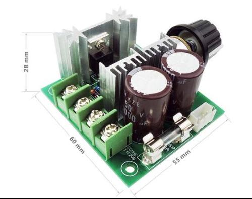 Электронный регулятор напряжения 12-40В, 10А  для регулирования освещенности, скорости, температур