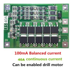 BMS 3S 40A Balanced  12,6V контроллер заряда разряда  для 3 Li-Ion аккумуляторов с балансиром