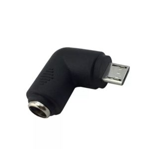 Переходник DC гнездо 5,5/2,1 мм - штекер micro USB