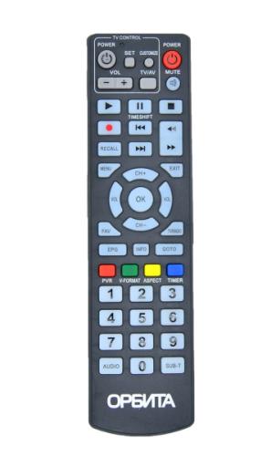 Пульт к TV приставке DVB-T2 Орбита 925