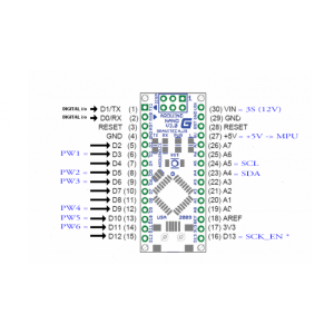 Arduino Nano V3.0, программируемый контроллер ATmega328, совместимый