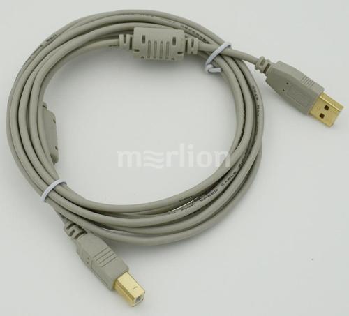 Кабель  USB A(m) - USB B(m), ферритовый фильтр , 3м