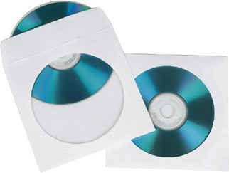 Конверт Hama на 1CD/DVD H-62672 белый 