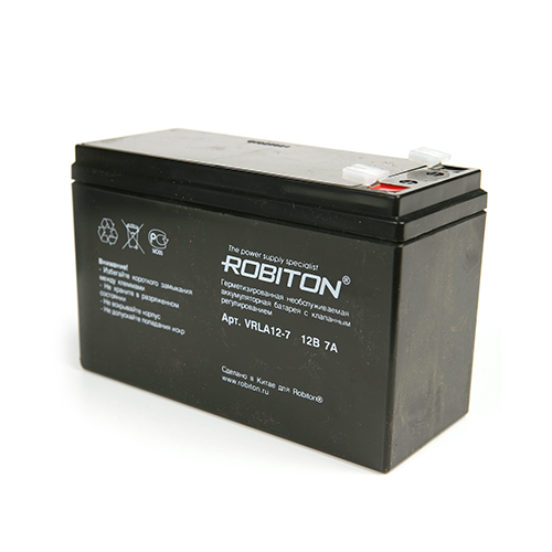 Аккумулятор ROBITON VRLA12-7 12V/7Ah