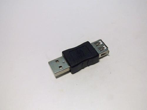 Переходник  штекер USB A - гнездо USB A